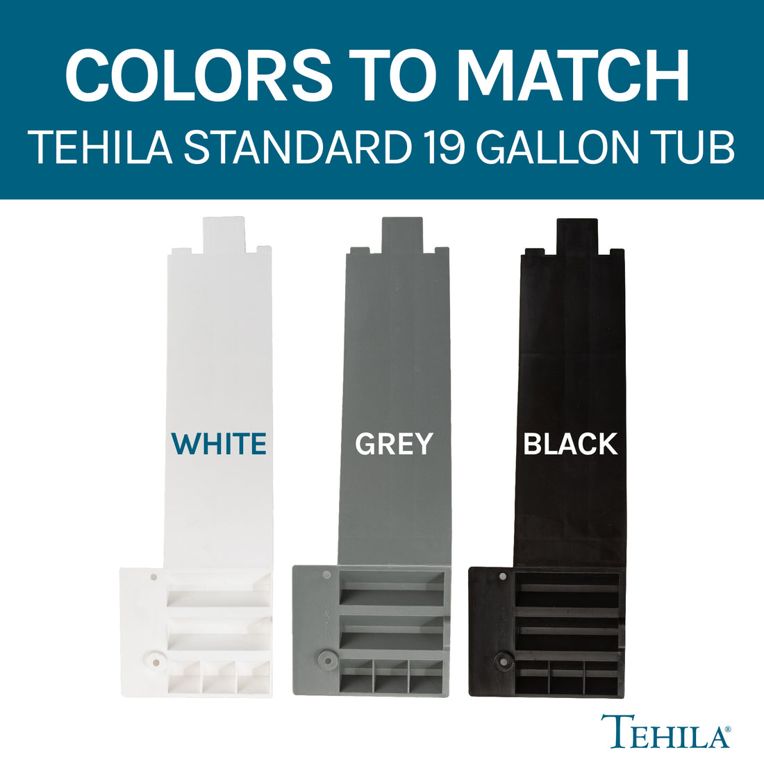 Tehila Black Wall Mounting Kit for Tehila Standard Sinks - Utility sinks vanites Tehila