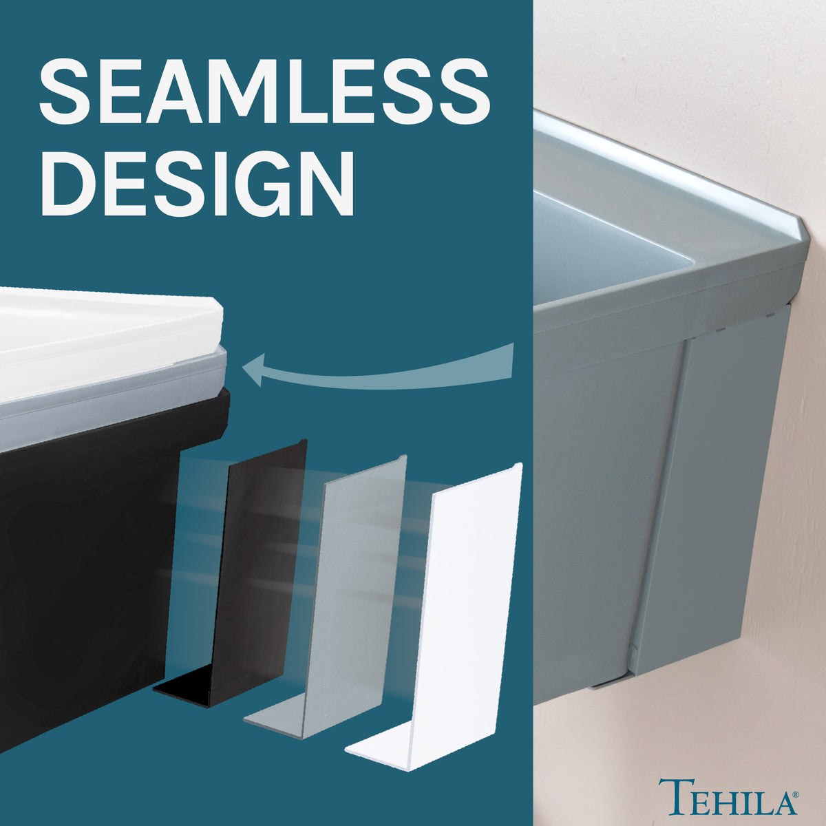 Tehila Grey Wall Mounting Kit for Tehila Standard Sinks - Utility sinks vanites Tehila