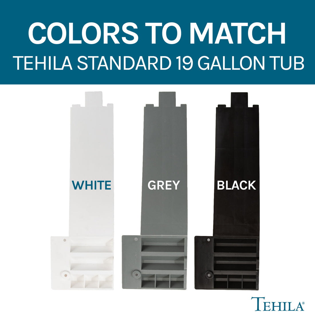 Tehila White Wall Mounting Kit for Tehila Standard Sinks - Utility sinks vanites Tehila