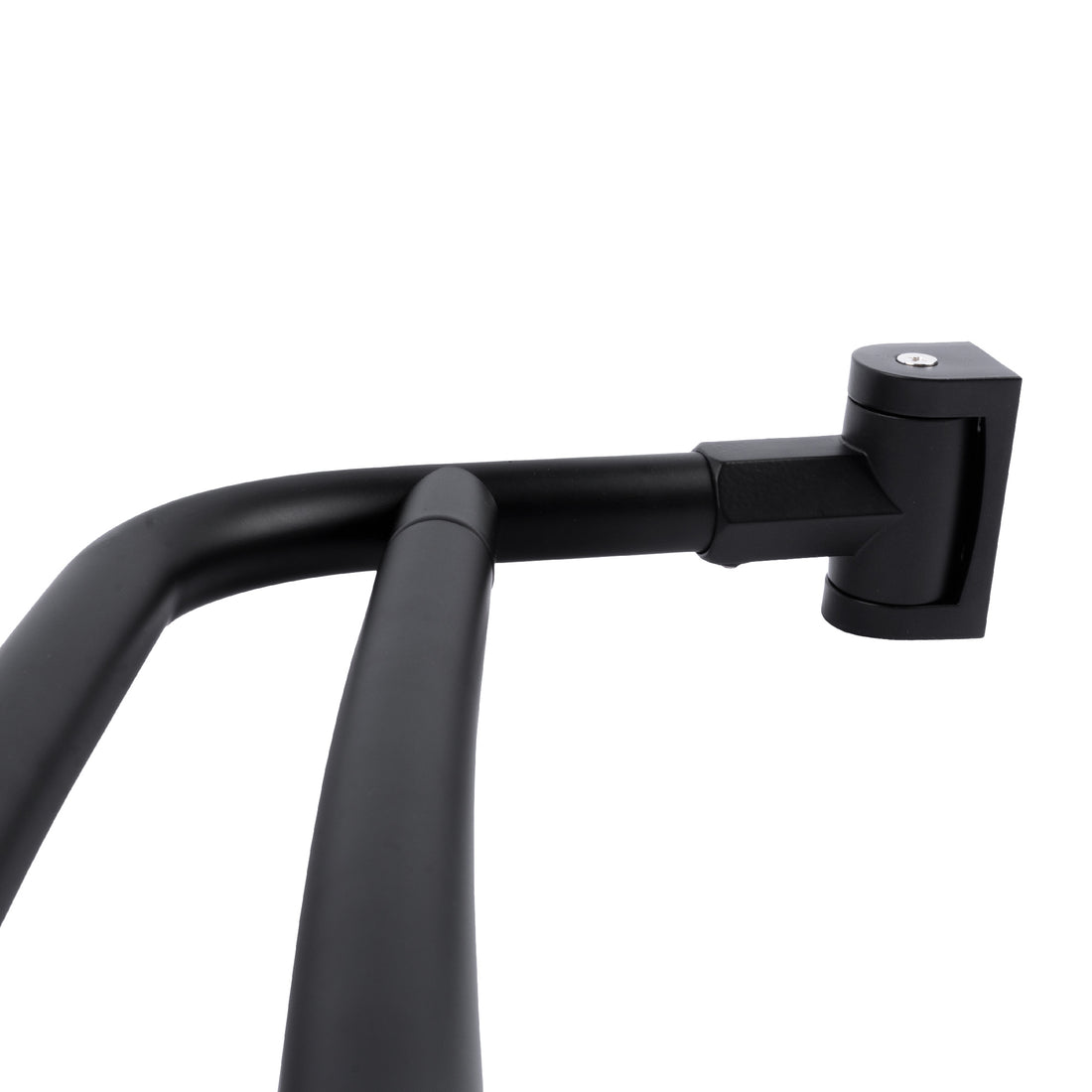 44 in. to 70 in. Double Curved Shower Rod (Matte Black Finish) - Utility sinks vanites Tehila