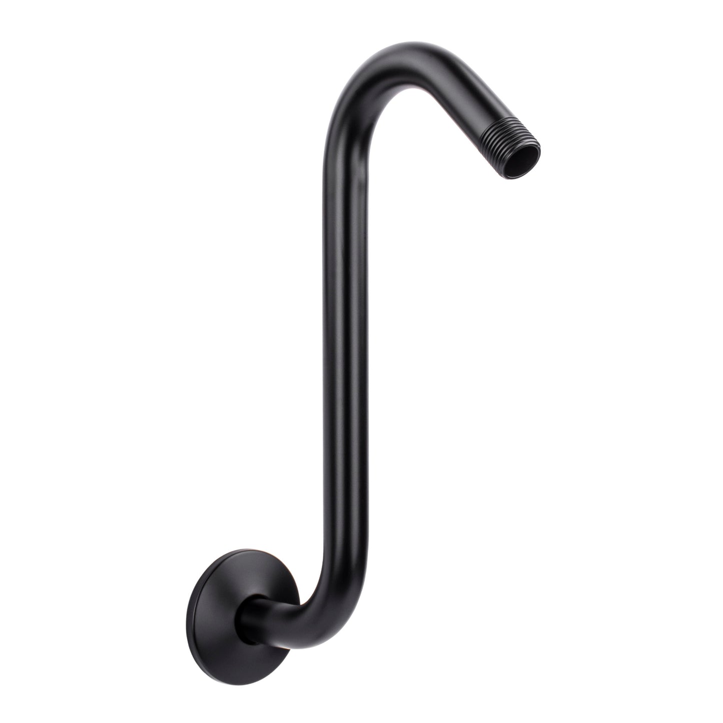 12 in. S-Shaped Stainless Steel Shower Head Extension Arm (Black Finish) - Utility sinks vanites Tehila
