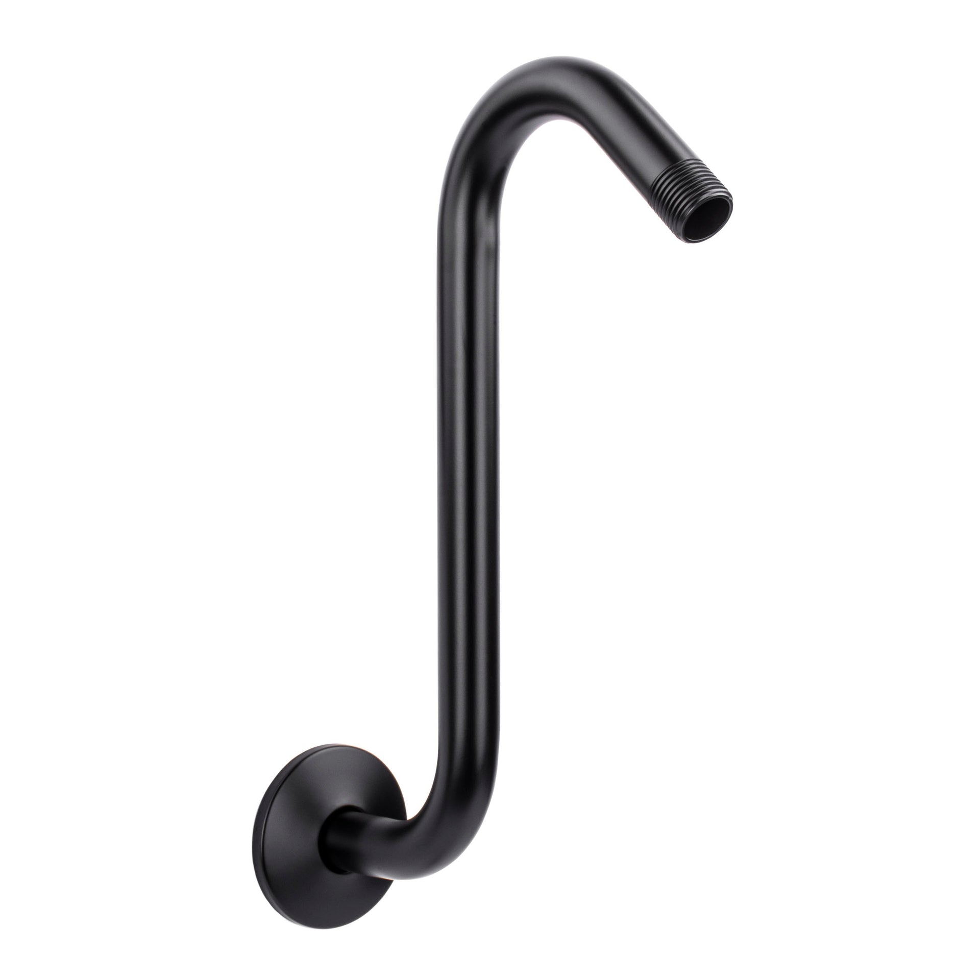JS L-Shaped 12 In. Shower Arm Extender, Brushed Nickel Finish, Silver