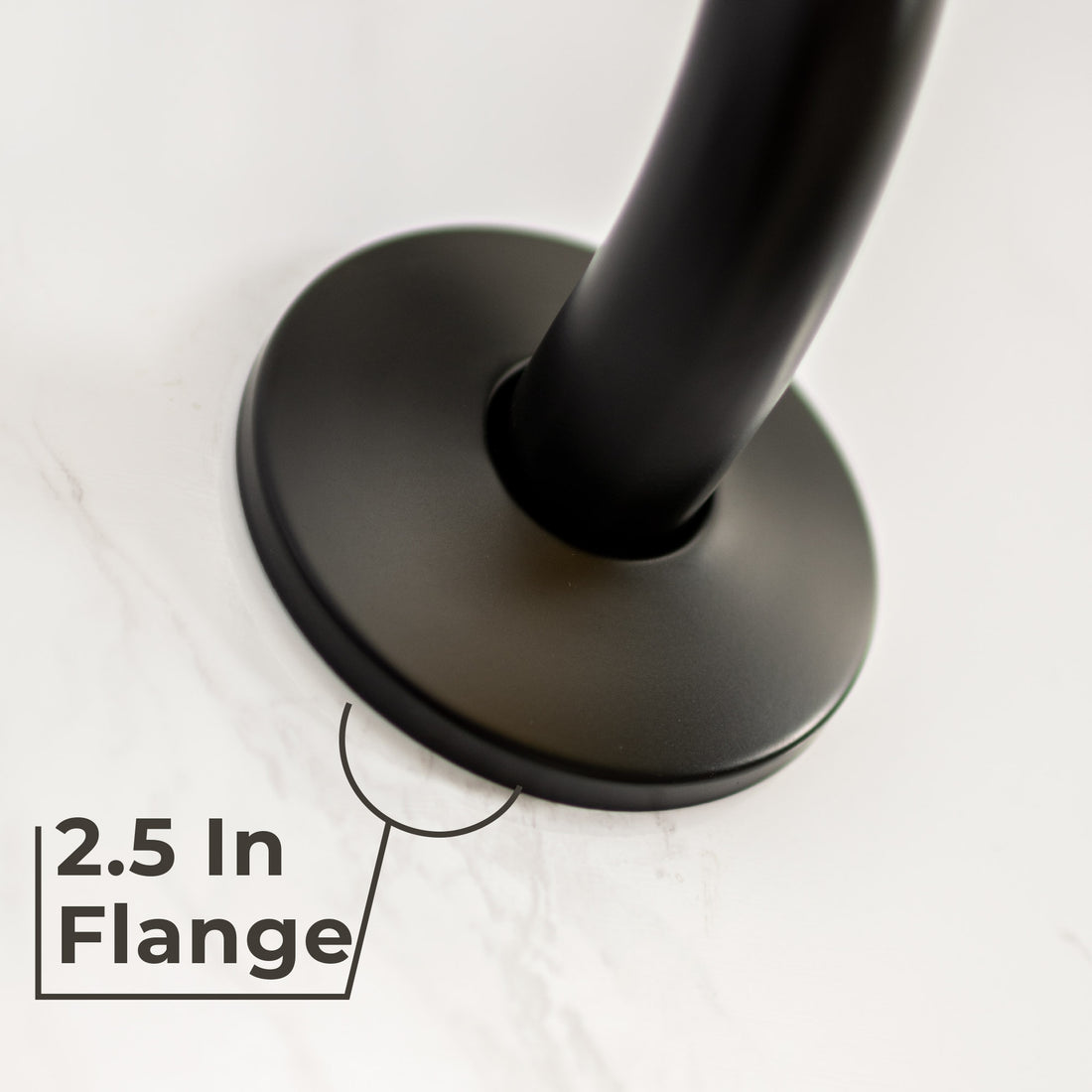 12 in. S-Shaped Stainless Steel Shower Head Extension Arm (Black Finish) - Utility sinks vanites Tehila