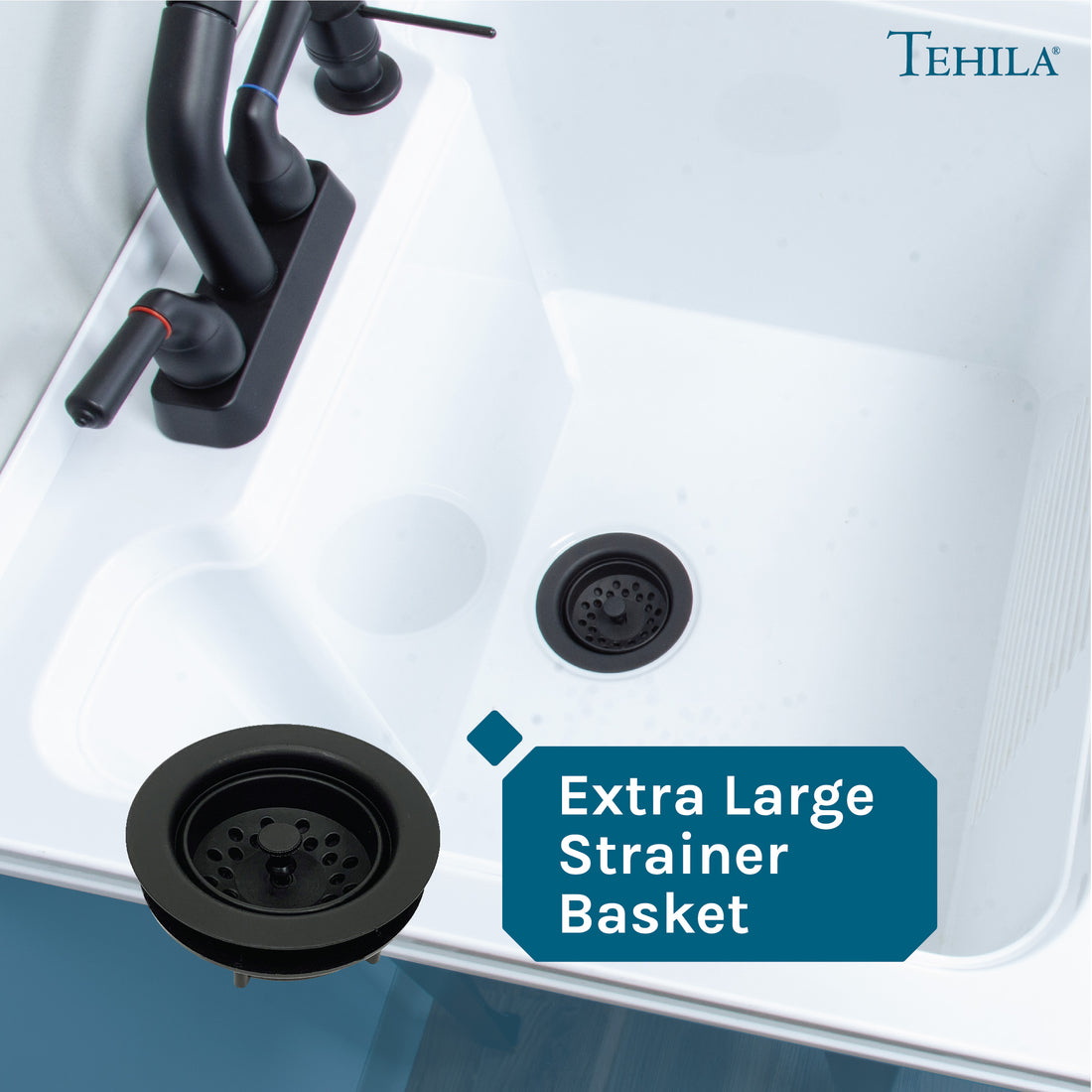 Extra Large Strainer Basket Utility Sink