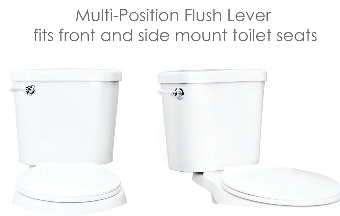 Universal Toilet Flush Replacement Handle (WhiteFinish) - Utility sinks vanites Tehila