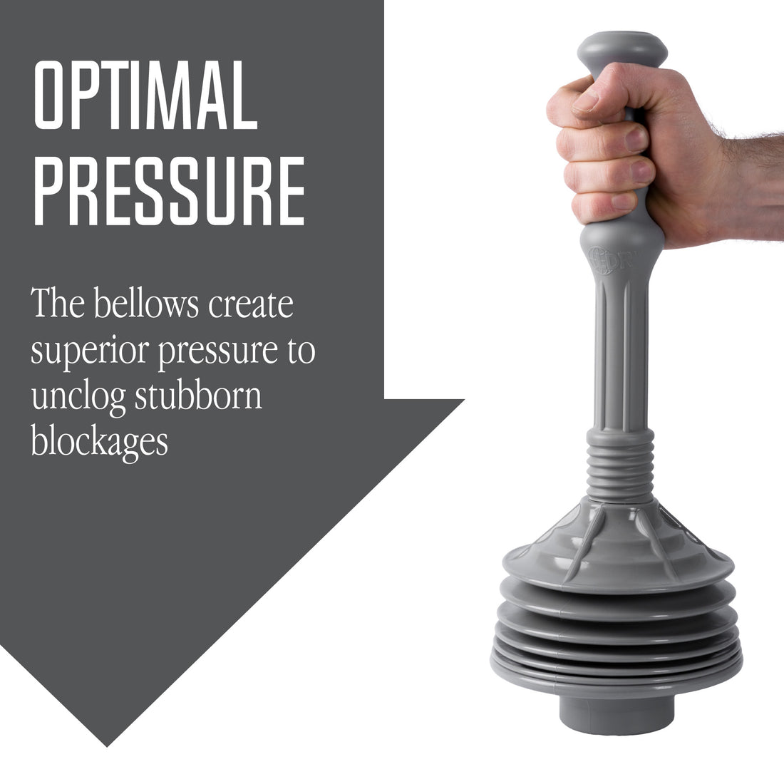 Bellows Accordion Toilet Plunger (Grey) - Utility sinks vanites Tehila