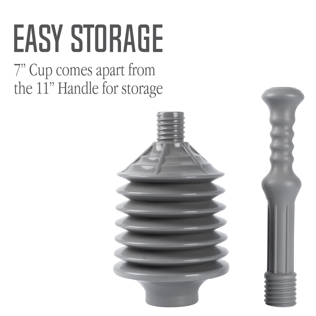 Bellows Accordion Toilet Plunger (Grey) - Utility sinks vanites Tehila