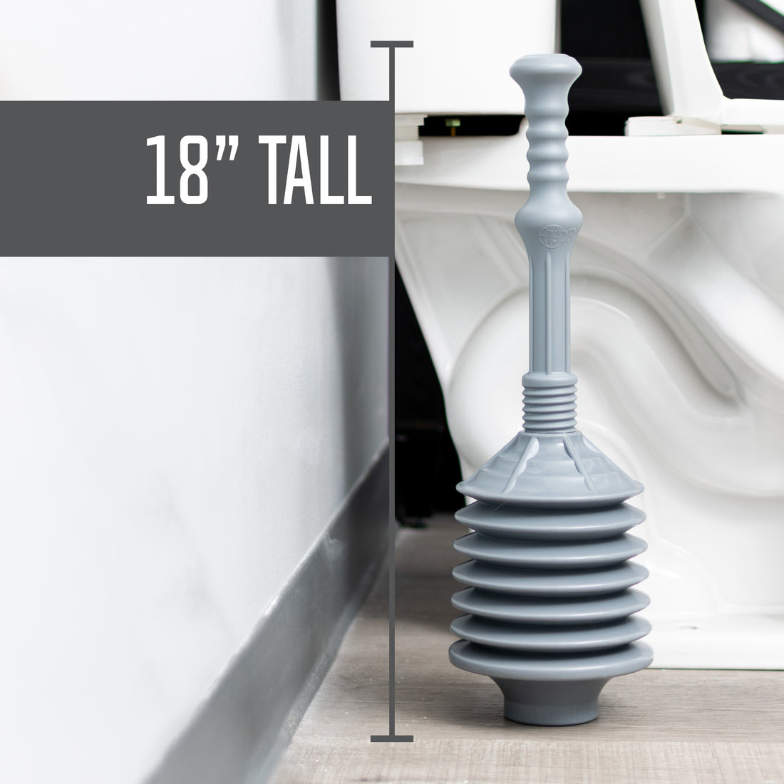 Bellows Accordion Toilet Plunger (Grey) - Utility sinks vanites Tehila