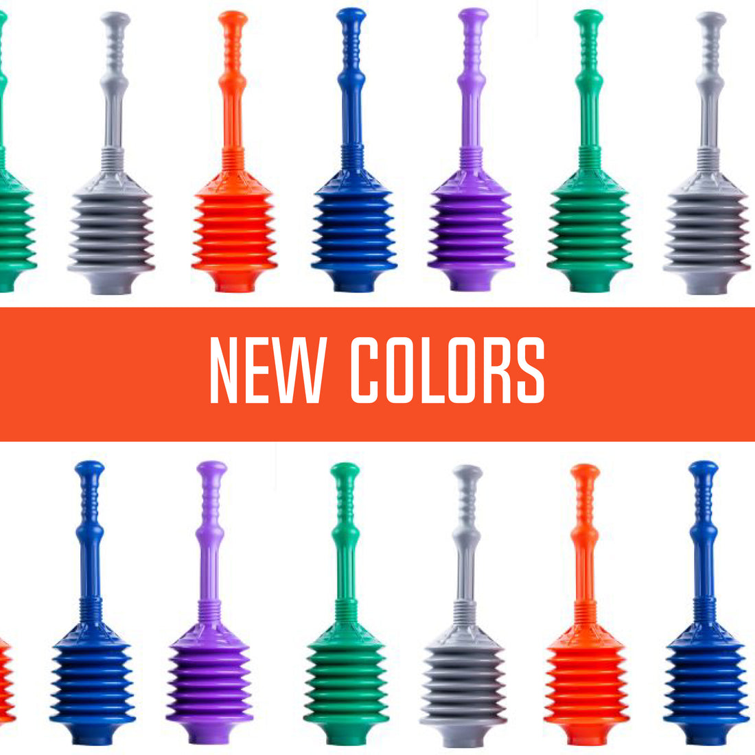 Bellows Accordion Toilet Plunger (Orange) - Utility sinks vanites Tehila