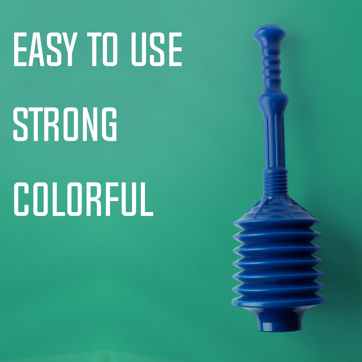 Bellows Accordion Toilet Plunger (Blue) - Utility sinks vanites Tehila