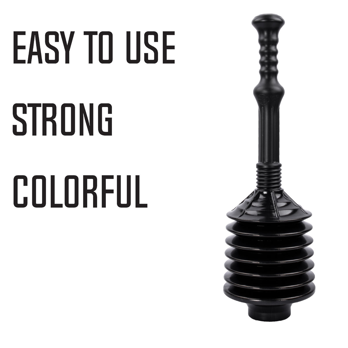 Bellows Accordion Toilet Plunger (Black) - Utility sinks vanites Tehila