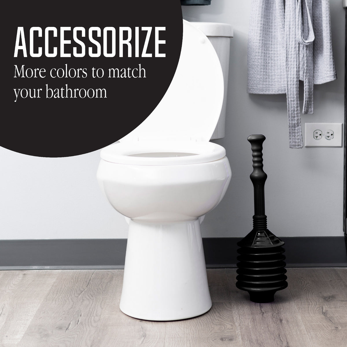 Bellows Accordion Toilet Plunger (Black) - Utility sinks vanites Tehila