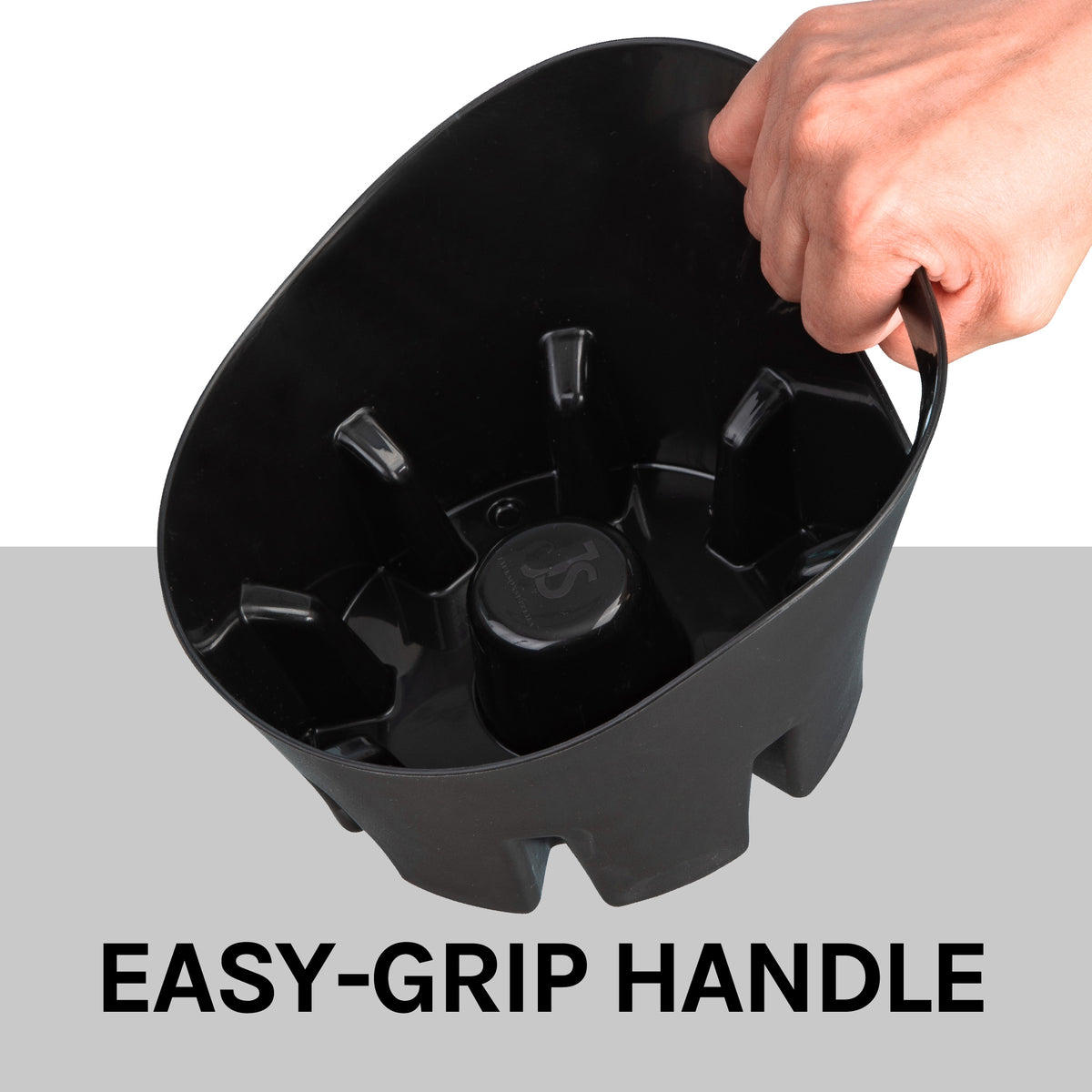 Antimicrobial Universal Drip Tray for Toilet Plunger (Black) - Utility sinks vanites Tehila