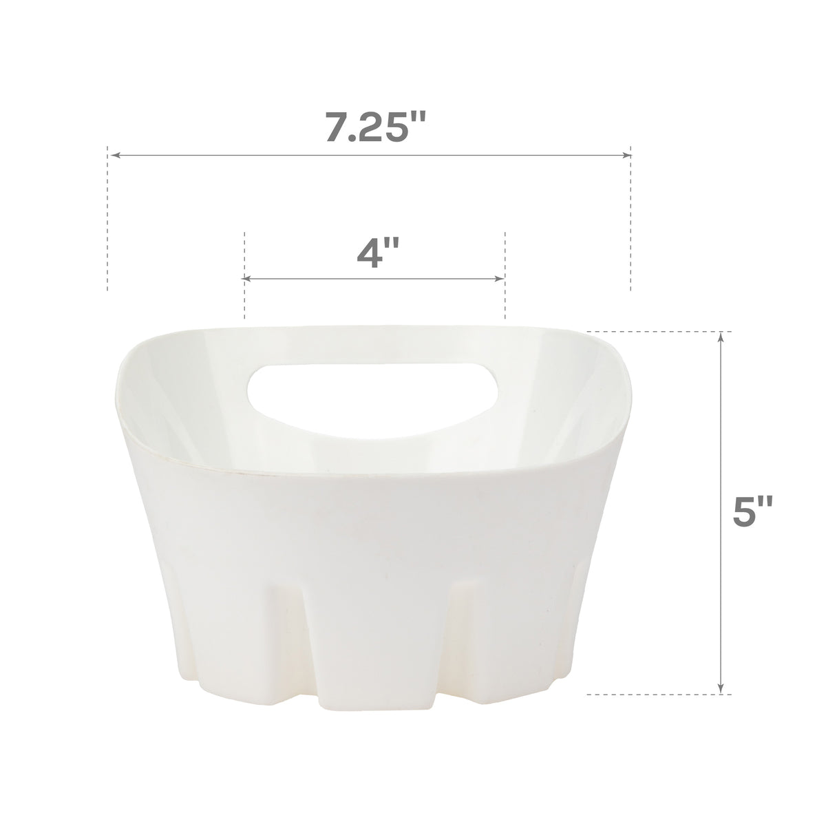 Antimicrobial Universal Drip Tray for Toilet Plunger (White) - Utility sinks vanites Tehila