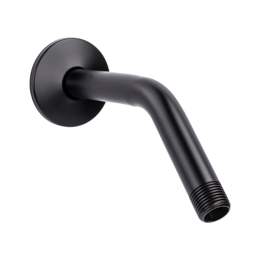 8 in. Stainless Steel Shower Head Extension Arm with Flange (Black Finish) - Utility sinks vanites Tehila