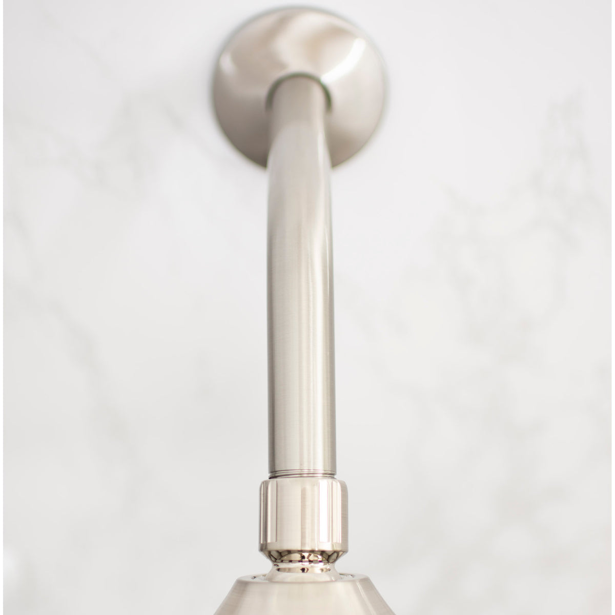 8 in. Stainless Steel Shower Head Extension Arm with Flange (Brushed Nickel Finish) - Utility sinks vanites Tehila