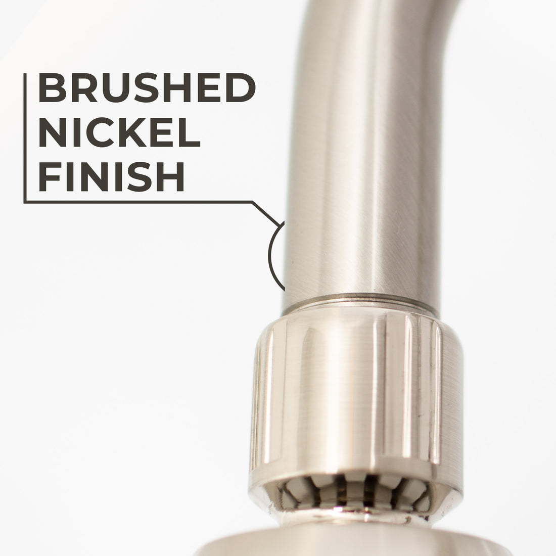 12 in. L-Shaped Shower Head Extension Arm (Brushed Nickel Finish) - Utility sinks vanites Tehila