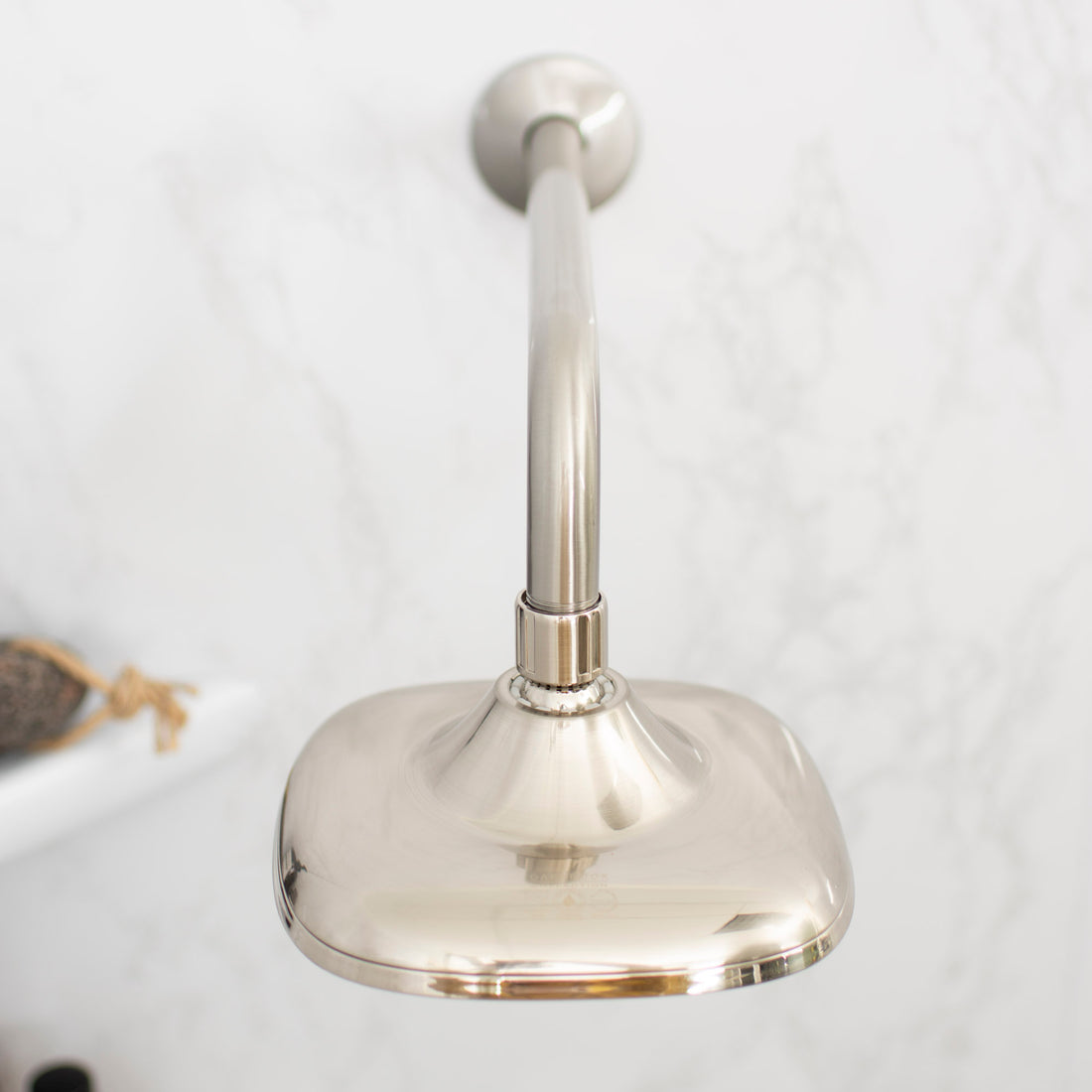 12 in. L-Shaped Shower Head Extension Arm (Brushed Nickel Finish) - Utility sinks vanites Tehila