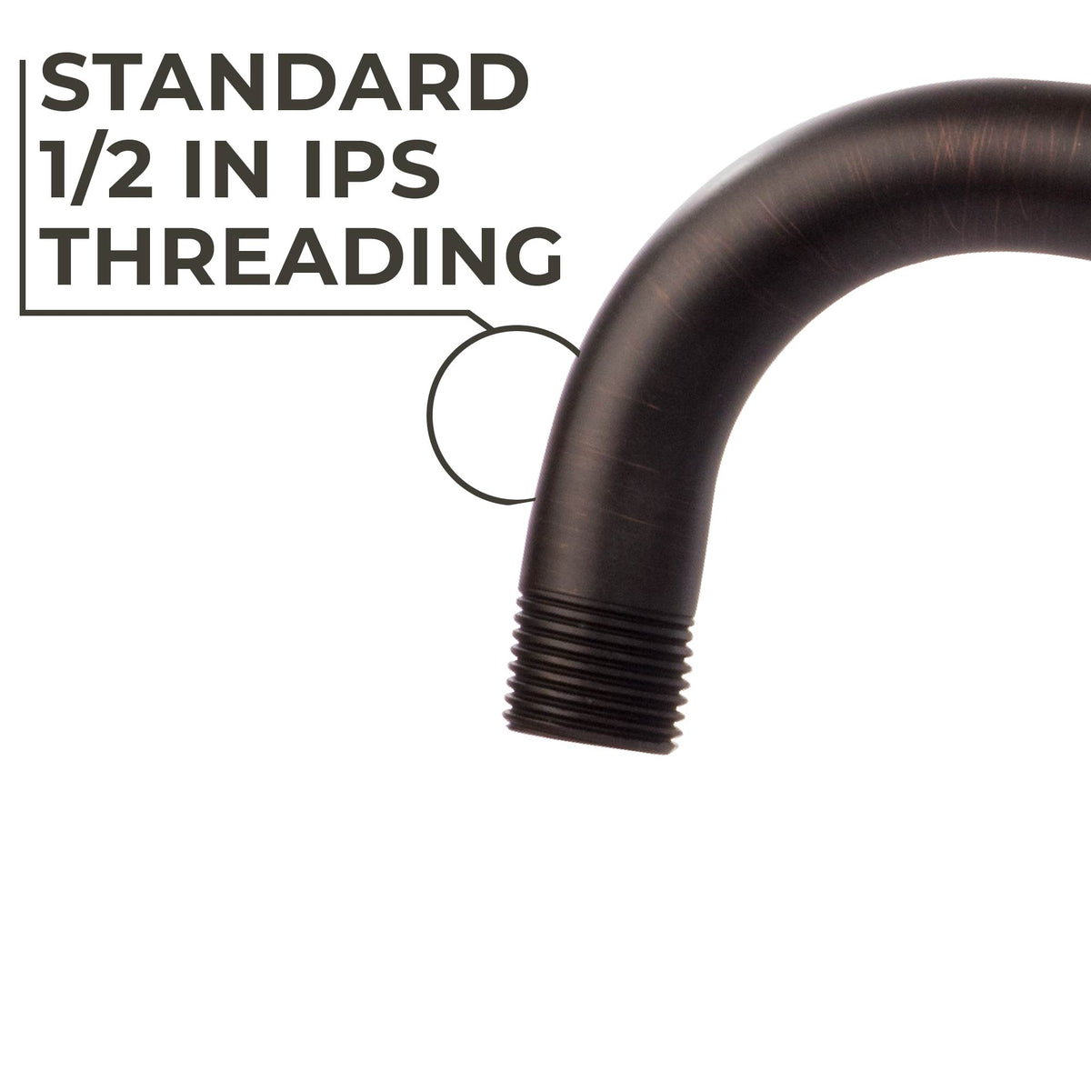 12 in. L-Shaped Shower Head Extension Arm (Oil-Rubbed Bronze Finish) - Utility sinks vanites Tehila