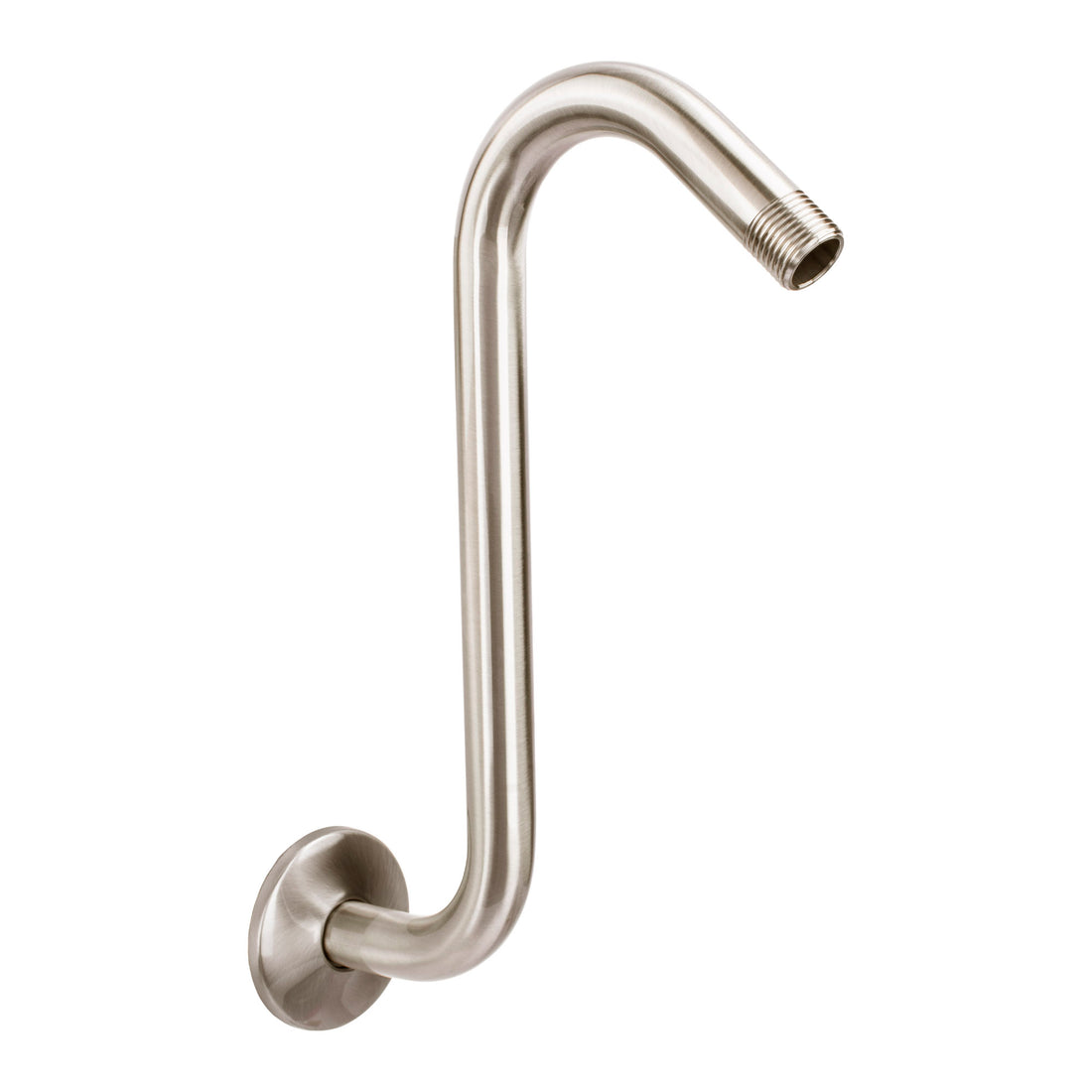 12 in. S-Shaped Stainless Steel Shower Head Extension Arm (Brushed Nickel Finish) - Utility sinks vanites Tehila