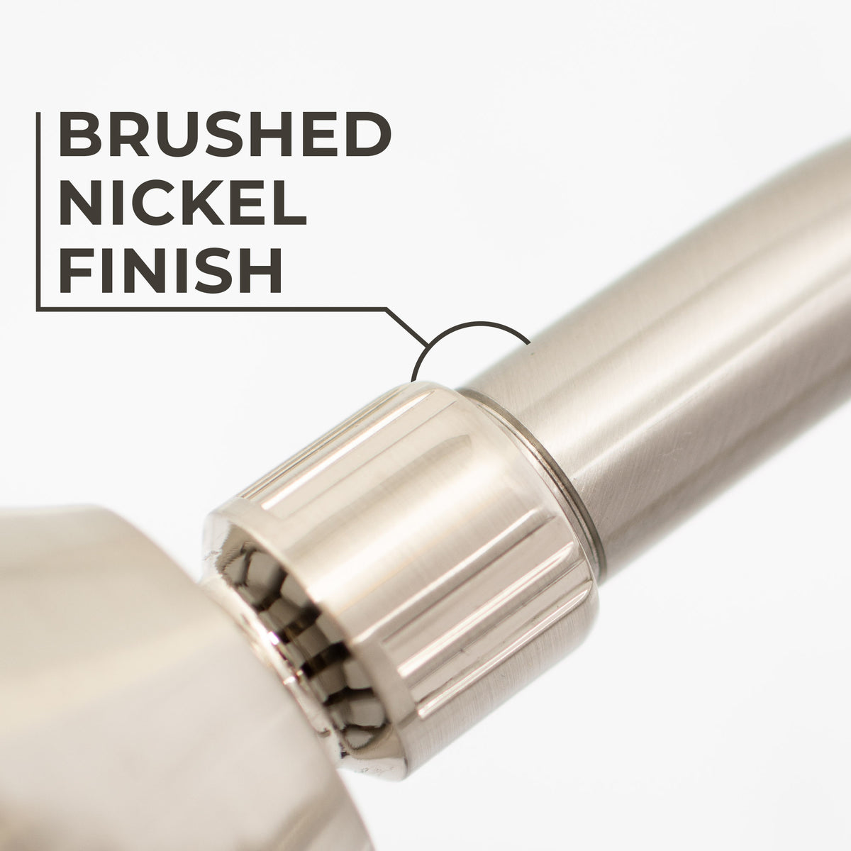 16 in. High-Arc Shower Head Extension Arm (Brushed Nickel Finish) - Utility sinks vanites Tehila