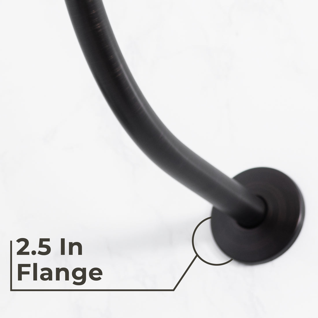 16 in. High-Arc Hook Shower Head Extension Arm (Oil-Rubbed Bronze Finish) - Utility sinks vanites Tehila