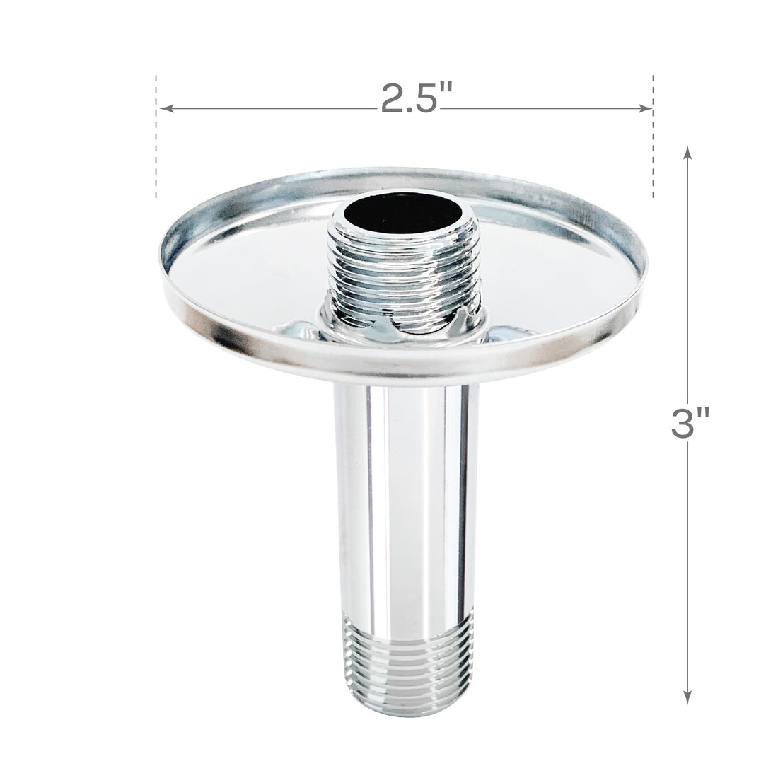 3 in. Shower Arm for Ceiling-Mounted Rainfall Showerhead (Chrome Finish) - Utility sinks vanites Tehila