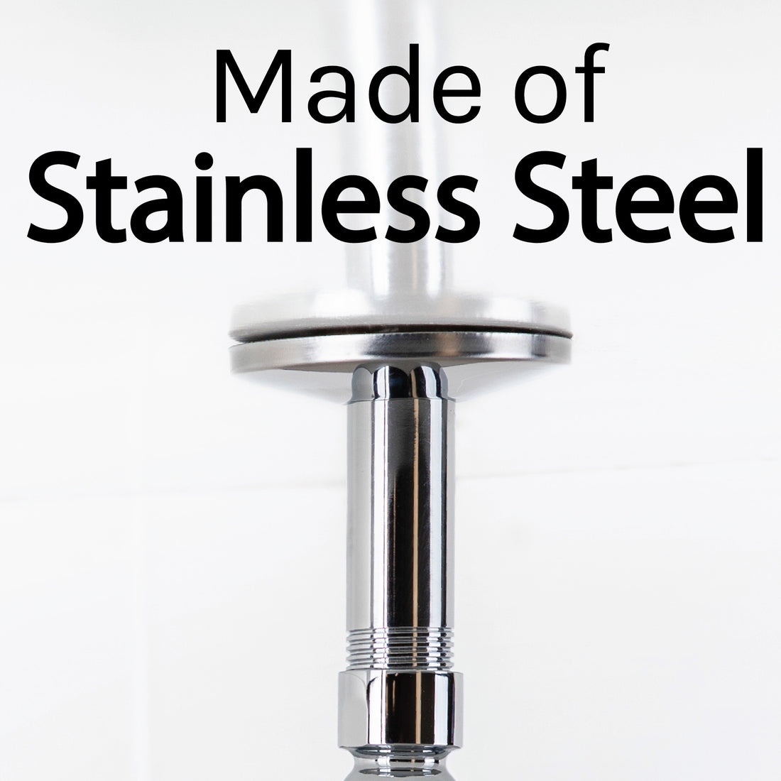 3 in. Shower Arm for Ceiling-Mounted Rainfall Showerhead (Chrome Finish) - Utility sinks vanites Tehila