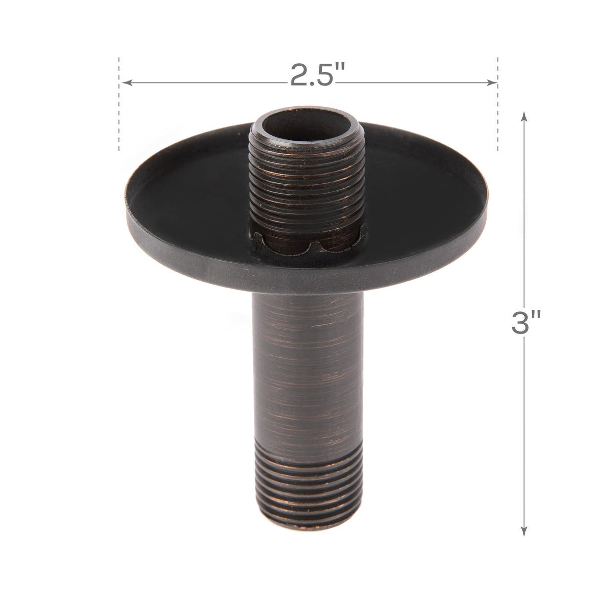 3 in. Shower Arm for Ceiling-Mounted Rainfall Showerhead (Oil-Rubbed Bronze Finish) - Utility sinks vanites Tehila