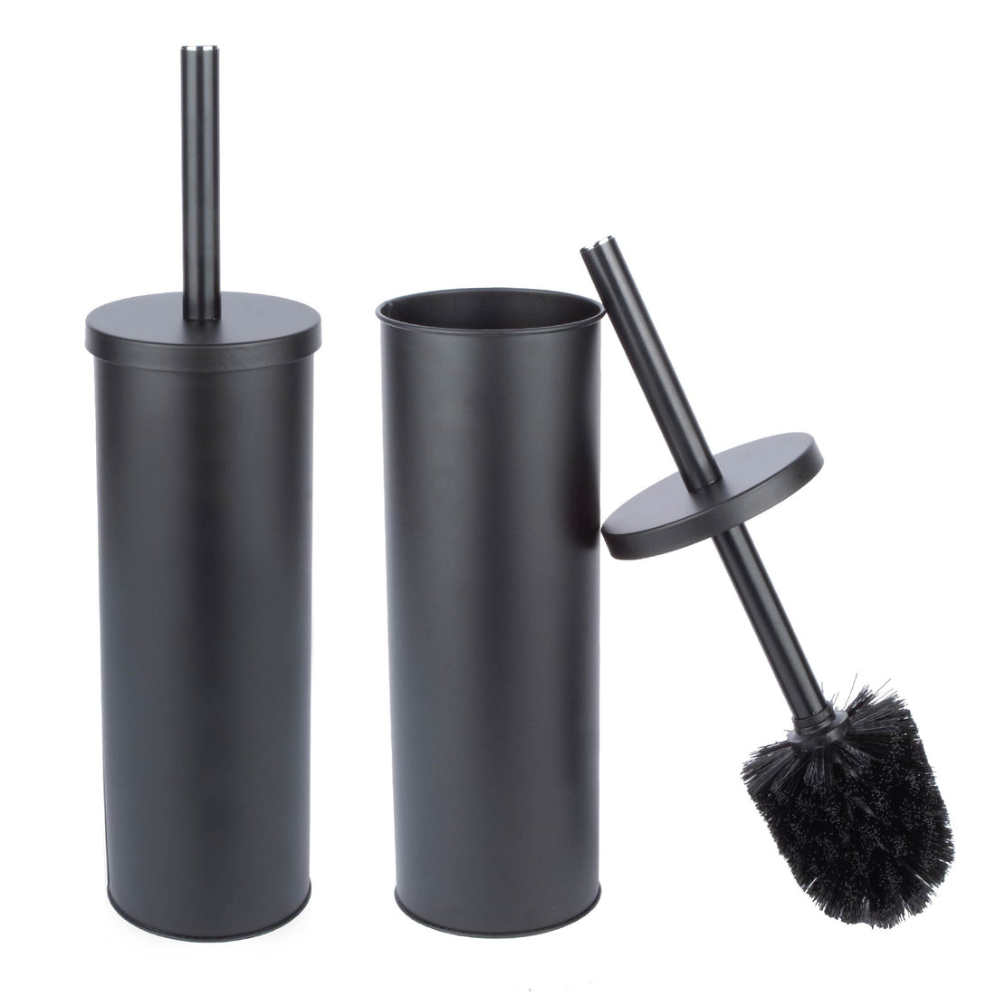 Toilet Brush and Holder, 2-Pack (Matte Black Finish) - Utility sinks vanites Tehila