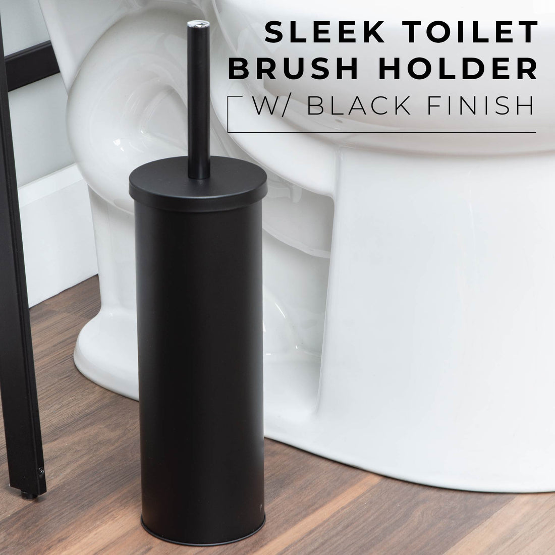 Toilet Brush and Holder, 2-Pack (Matte Black Finish) - Utility sinks vanites Tehila