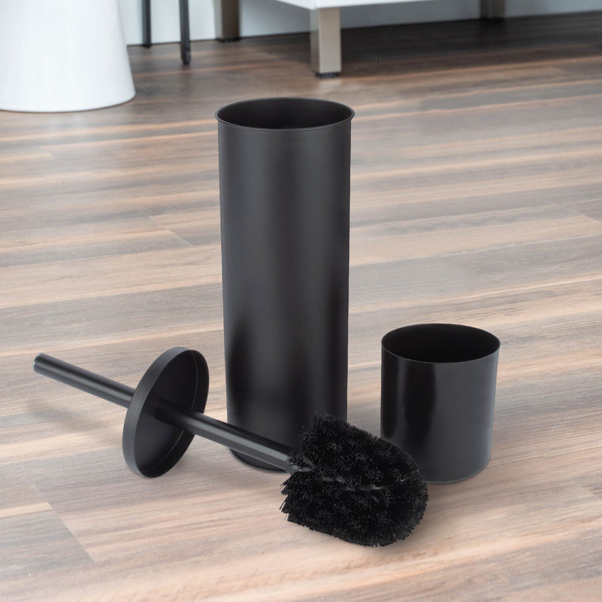 Toilet Brush and Holder (Matte Black Finish) - Utility sinks vanites Tehila