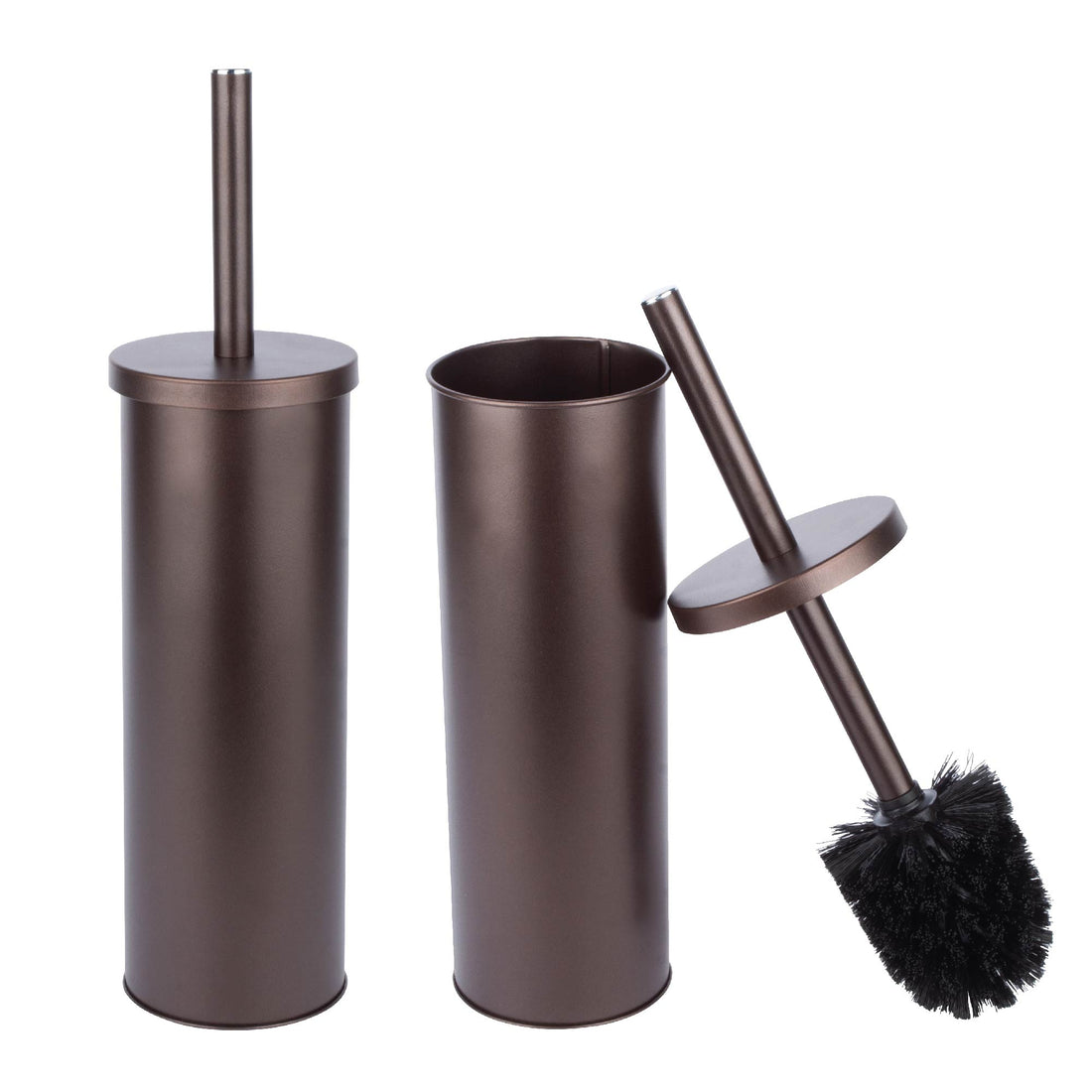 Toilet Brush and Holder, 2-Pack (Bronze Finish) - Utility sinks vanites Tehila