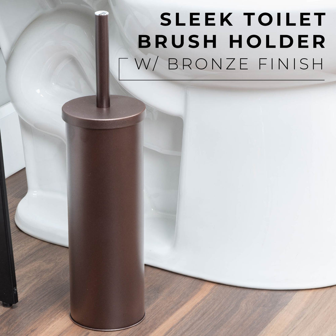 Toilet Brush and Holder, 2-Pack (Bronze Finish) - Utility sinks vanites Tehila