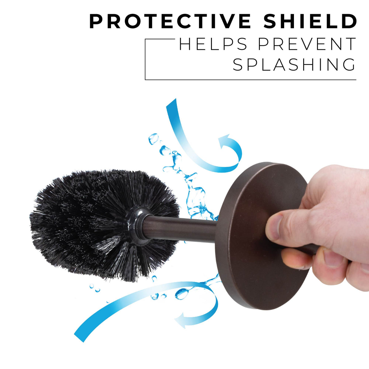 Toilet Brush and Holder, 2-Pack (Bronze Finish) - Utility sinks vanites Tehila
