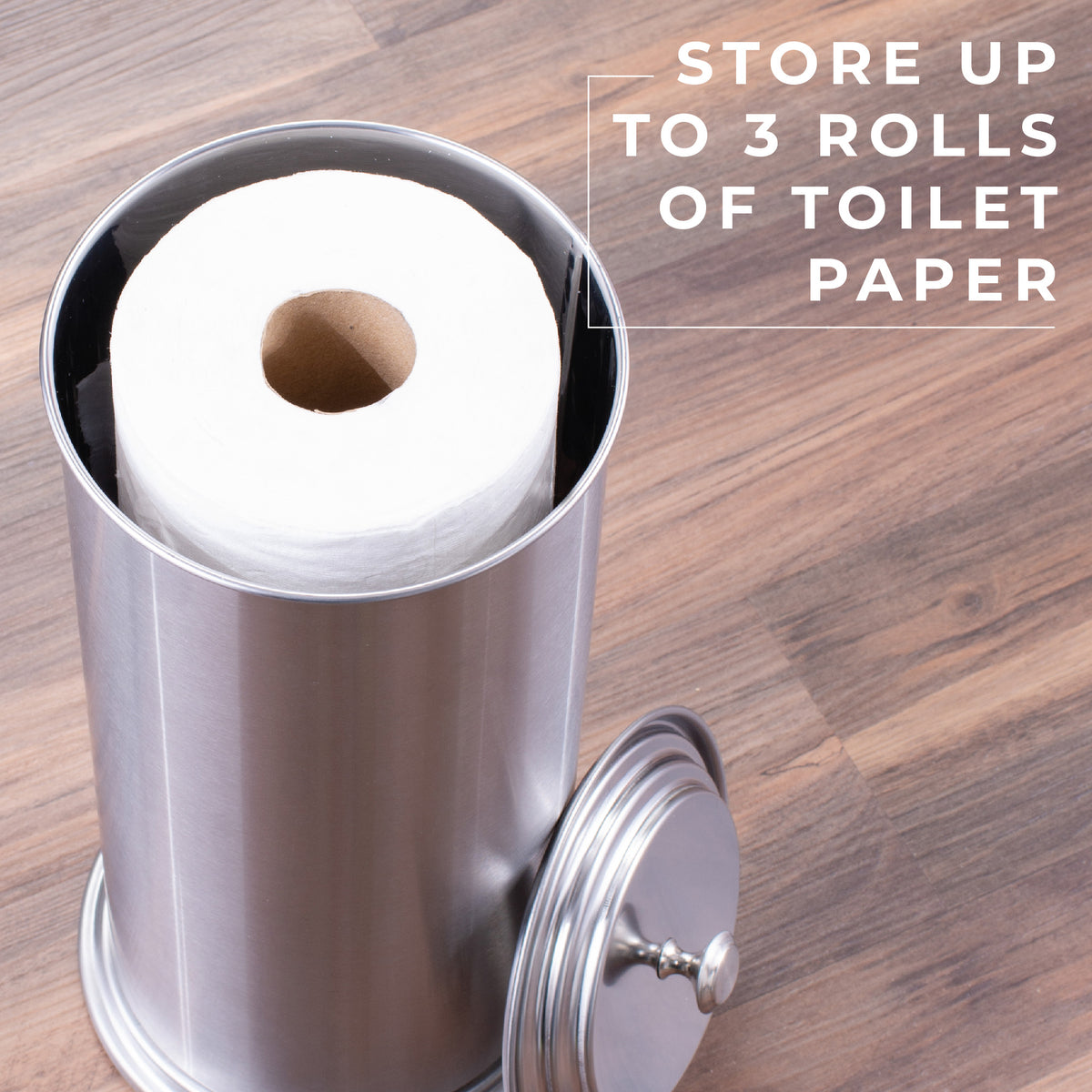 Freestanding Extra Large Toilet Paper Holder  (Stainless Steel Finish) - Utility sinks vanites Tehila