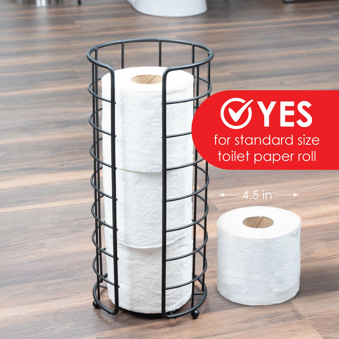 Freestanding Matte Toilet Paper Holders at