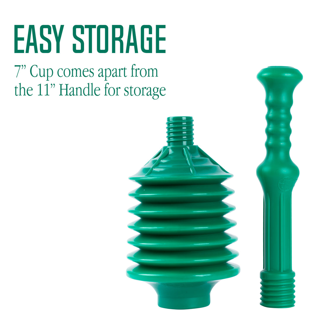 Bellows Accordion Toilet Plunger (Green) - Utility sinks vanites Tehila